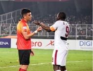 Johnny Acosta (left) and Dipanda Dicka in action